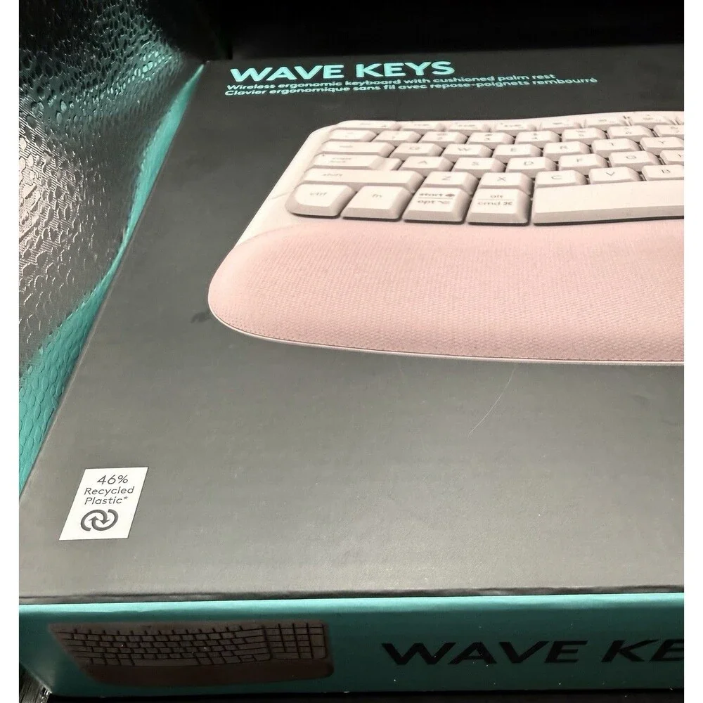 Logitech Wave Keys Wireless Ergonomic Keyboard - Rose